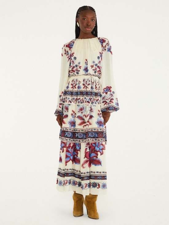 FARM Rio Dresses & Skirts - Farm Rio Malu Tiered Floral Maxi Dress Size XL NWT